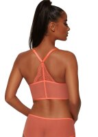 Gossard Lace Longline V-Bügel BH mit Frontverschluss Neon Coral