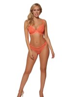 Gossard Lace Natural Push-Up BH Neon Coral