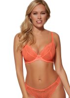 Gossard Lace Natural Push-Up BH Neon Coral