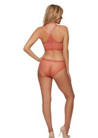 Gossard Boho Lace Longline V-Bügel BH mit Frontverschluss Dusty Cedar