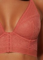 Gossard Boho Lace Longline V-Bügel BH mit Frontverschluss Dusty Cedar