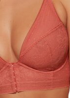 Gossard Boho Lace Longline V-Bügel BH mit Frontverschluss Dusty Cedar