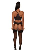 Gossard Lace Longline V-Bügel BH mit Frontverschluss Black/ Electric 70 D