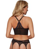 Gossard Lace Longline V-Bügel BH mit Frontverschluss Black/ Electric 70 D