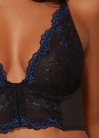 Gossard Lace Longline V-Bügel BH mit Frontverschluss Black/ Electric 70 D