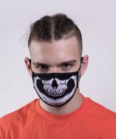 Geronimo Gesichtsmaske Black Skull Blackprint - 3 Stück