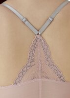 Gossard Lace Longline V-Bügel BH mit Frontverschluss Balettpink/Silver