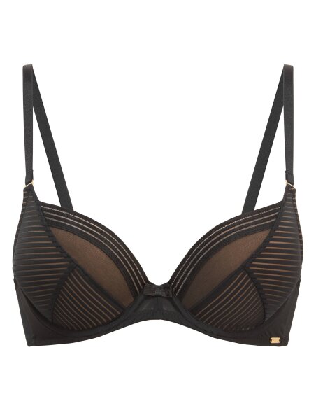 Gossard Sheer Stripe Push-Up Black