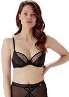 Gossard Sheer Stripe Balcony BH Black