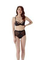 Gossard Sheer Stripe Balcony BH Black