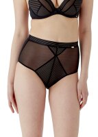 Gossard Sheer Stripe Taillen Slip Black