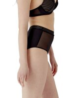 Gossard Sheer Stripe Taillen Slip Black