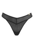 Gossard Sheer Stripe Brazilian Black