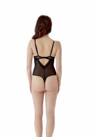 Gossard Sheer Stripe Balcony Body Black