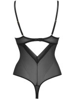 Gossard Sheer Stripe Balcony Body Black