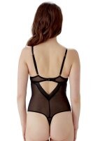 Gossard Sheer Stripe Balcony Body Black