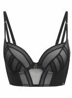 Gossard Shadow Mesh Longline Push-Up Black/Grey