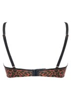 Gossard Glossies Leopard Moulded BH Black/Red