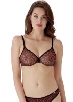 Gossard Glossies Leopard Moulded BH Black/Red