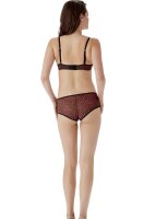 Gossard Glossies Leopard Short Black/Red