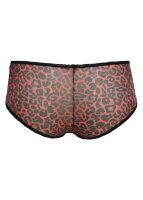 Gossard Glossies Leopard Short Black/Red