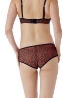 Gossard Glossies Leopard Short Black/Red