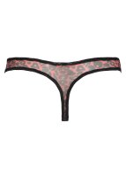 Gossard Glossies Leopard String Black/Red