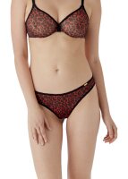 Gossard Glossies Leopard String Black/Red